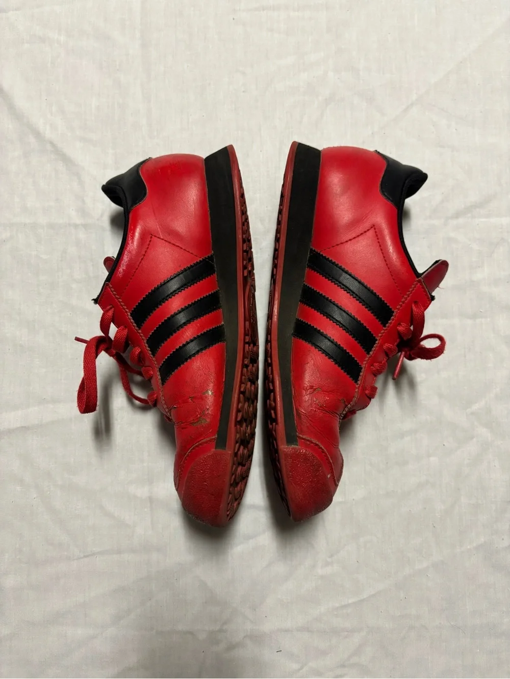 Adidas Red and Black Samoas